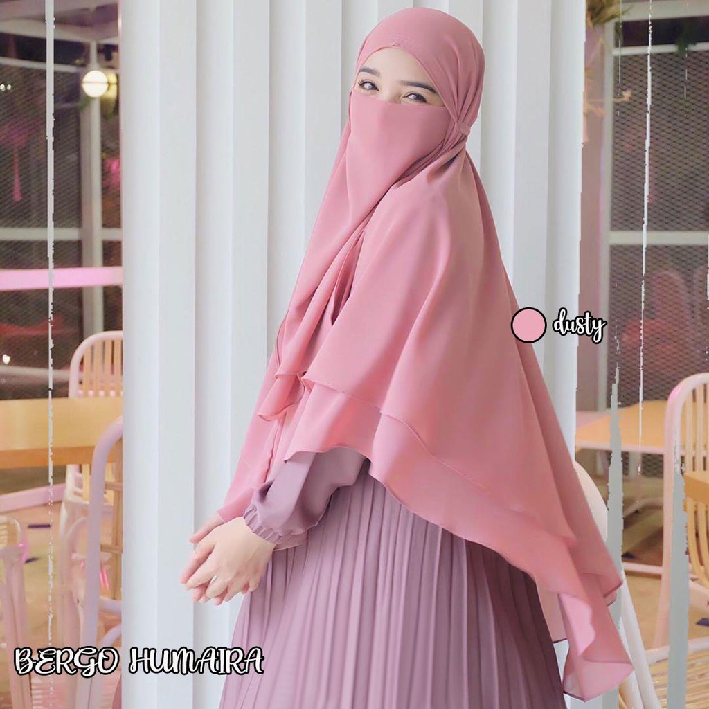 Humaira Instant ANTI CORONA HIJAB/KHIMAR PET/KHIMAR SYARI/KHIMAR 2 LAAYER/HIJAB Antem