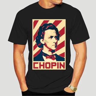 เสื้อยืดผ้าฝ้ายพิมพ์ลายขายดี เสื้อยืด ลาย Chopin Retro Propaganda สําหรับผู้ชาย ผู้หญิง 3251X