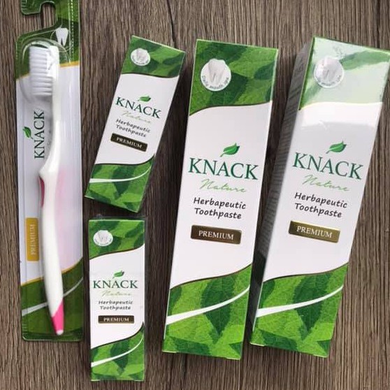 🍃พร้อมส่ง🍃 KNACK NATURE ยาสีฟัน แนคเนเจอร์100กรัม ลดกลิ่นปาก ลดหินปูน ลดเสียวฟัน ลดเหงือกอักเสบ
