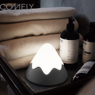 COMELY MUID Snow Mountain โคมไฟซิลิโคนสร้างสรรค์ USB Voice Control ข้างเตียงพยาบาล Night Light ห้องนอนเด็ก Eye Protection โคมไฟตั้งโต๊ะ Gift