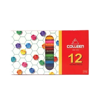 สีไม้ colleen ดินสอสีไม้ คอลลีน สีธรรมดา/นีออน 12/24/36/48/60/72 สี #775 (หัวเดียว) , #787 (สองหัว)