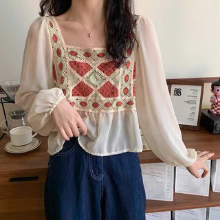 เสื้อถักนิตติ้งหน้าอก