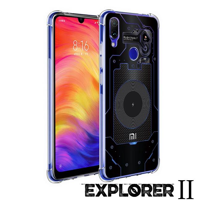 เคส สำหรับ Xiaomi Redmi Note 7 [Explorer II Series] 3D Anti-Shock Protection TPU Case