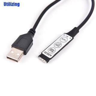 (Utilizing) Dc 5V Usb Led Rgb สายไฟ 3 คีย์ 4 Pin รีโมทคอนโทรลสําหรับ Led