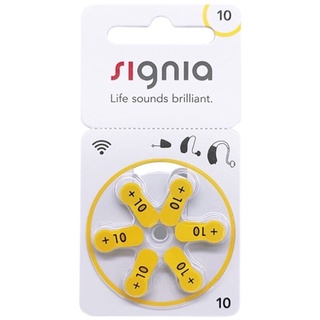 ถ่านเครื่องช่วยฟัง Signia by Siemens 10 ,ZA10 ,PR70 1แพค มี6ก้อน 1.45V Made in Germany ของใหม่ของแท้