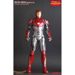 [ส่งฟรี] โมเดล Marvel Avengers lron Man MK47 วัสดุ PVC สูง 30 ซม.