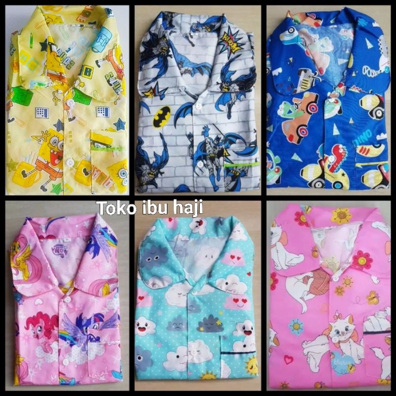 <PART 2> CHILDRENS PAJAMAS 6-11 ปี (CAN CHOOSE MOTIF) ชุดนอนเด็ก 6 7 8 9 10 ปี merry cat
