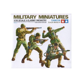 พลาสติก โมเดล ประกอบ TAMIYA สเกล 1/35 U.S. ARMY INFANTRY (4 FIGURE) (35013)