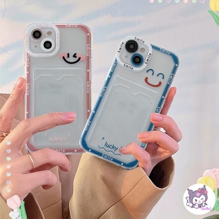 🌈Casing🌸 เคสโทรศัพท์มือถือแบบนิ่ม กันกระแทก ลายหน้ายิ้มน่ารัก แฟชั่น สําหรับ iPhone 14 13 12 11 Pro Max SE2020 X Xr Xs Max 8 7 6 6s Plus