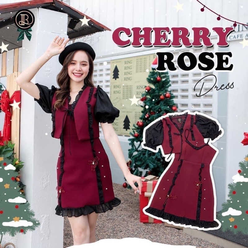 Cherry Rose : BLT มินิเดรสสายเดี่ยว มีเสื้อคลุมมาในเซท ใส่แล้วได้ทั้งลุคน่ารักและเซ็กซี่ในราคาเดียว