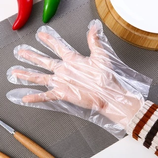ถุงมือพลาสติก เอนกประสงค์แบบใช้แล้วทิ้ง 1ห่อ100 ชิ้น