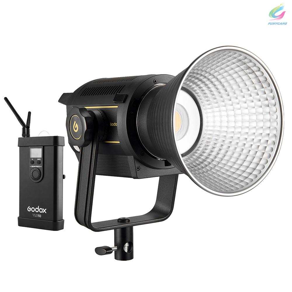 Godox VL150 ไฟ LED 5600K CRI 96 พร้อมฝาครอบสะท้อนแสงสําหรับถ่ายภาพ