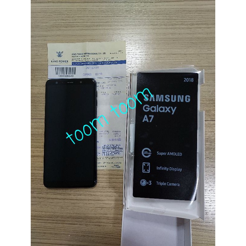 samsung galaxy a7 2018 สีดำ มือสอง