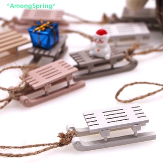 Amongspring&gt; จี้ตุ๊กตาจิ๋ว 1:12 สําหรับตกแต่งบ้านตุ๊กตา เทศกาลคริสต์มาส