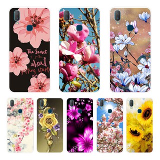 เคสโทรศัพท์ซิลิโคน TPU ลายดอกไม้ สําหรับ VIVO Y11 2019 Y12 Y15 Y17 Y19 Y83 Y83A Y81i Y85 V9 V9 Pro V11 V11 Pro