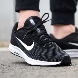 nike downshifter 9 black white