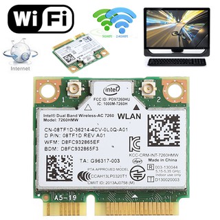 การ์ดอะแดปเตอร์บลูธูท 4 . 0 pci - e สําหรับ intel 7260 ac dell 7260hmw