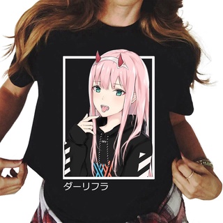 【พร้อมส่ง】เสื้อยืด พิมพ์ลายกราฟิกการ์ตูนอนิเมะญี่ปุ่น Darling In The Franxx สไตล์ฮาราจูกุ สําหรับผู้ชาย และผู้หญิงสามารถ