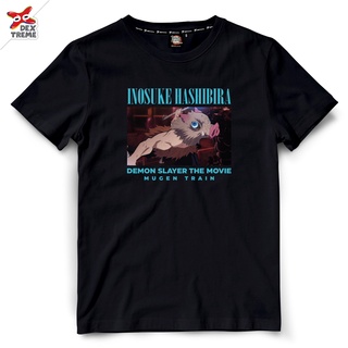 Dextreme เสื้อดาบพิฆาตอสูร T-shirt DYB-006 Demon Slayer ลาย Inosuke อิโนะสุเกะ มีสีดำและสีขาว