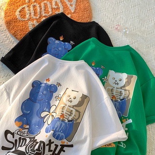 SHINee11 เสื้อยืดแขนสั้นลายการ์ตูนวัยรุ่นน่ารัก oversized เสื้อผ้าวินเทจผู้หญิง เสื้อสีขาวสาวอวบ ตัวใหญ่ แฟชั่นเกาหลี พร้อมส่ง