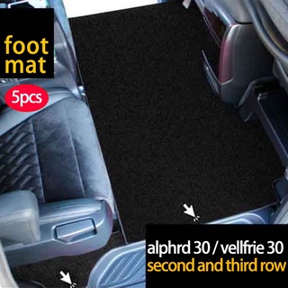 พรมเช็ดเท้า ลายตัวอักษร Alphard 30 vellfire 30 (2015-2022) agh30 anh30 AH30 สําหรับรถยนต์ car mat car floor mat car foot mat carpet