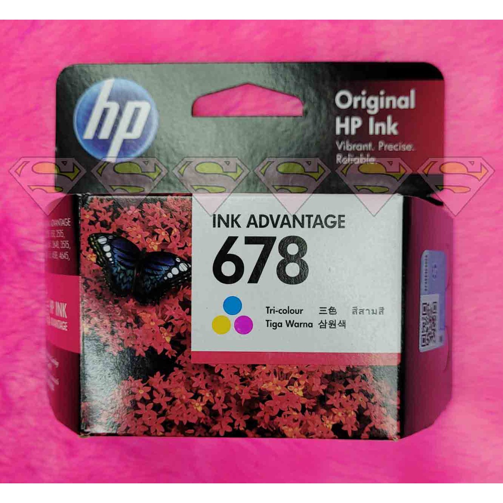 หมึกแท้ HP 678 CL (สีรวมสามสี)