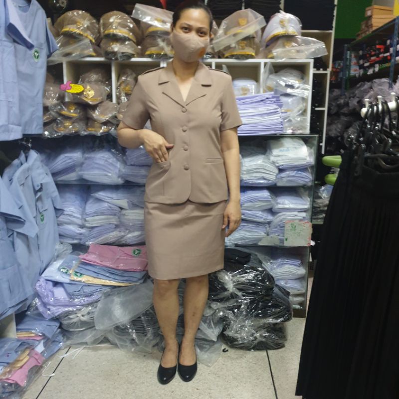 ชุดกากีทับนอกชุดกากีฮาวายสีเข้ม