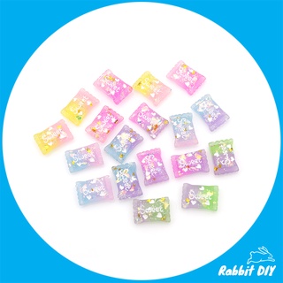 เรซิ่น ลูกอม Candy ขนาดเล็ก แบบใส มี 6 สี (แพ็ก 12 ชิ้น)