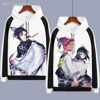 □ↂ🔥ชุดคอสเพลย์ Anime เสื้อดาบพิฆาตอสูร ร ชุดชิโนบุGhost slayer☾❆Ghost Slayer s Blade Hooded Sweatshirt Peripheral