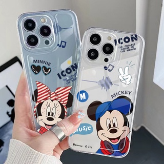 เคสโทรศัพท์มือถือ TPU ใส กันกระแทก ลายมิกกี้ มินนี่เมาส์ สําหรับ Infinix Note 12 G96 Hot 12i 10S 11 10 Play 11S 10i Smart 6 HD X6511 X657B X6512 X6823C