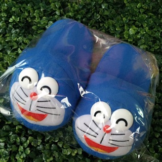 ‼️พร้อมส่ง‼️รองเท้าตุ๊กตา ใส่เดินในบ้านลาย โดเรม่อน