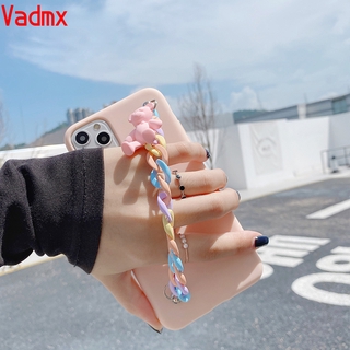 Phone Case For Xiaomi Mi 10T Pro 10T Lite Poco X3 NFC 10 Ultra Redmi K30S K30 Ultra 9 9A 9C 10X Pro Case 3D Cartoons Macaron Candy Bear Bracelet soft Cover