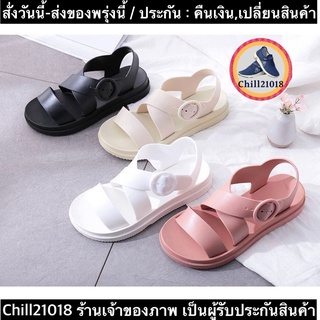 (ch1003k)แตะเกาหลี , Fashion sandals , แตะผู้หญิง , แตะสวมผู้หญิง , แตะรัดส้น , แตะรัดส้นหญิง