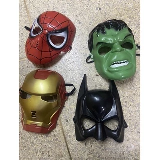 หน้ากากฮีโร่ หน้ากากพลาสติก สไปร์เดอร์แมน แบทแมน ไอรอนแมน กัปตันอเมริกา พร้อมส่งจากไทย ส่งเร็ว🇹🇭‼️