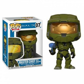 Funko Pop Halo Master 07# โมเดลตุ๊กตาไวนิลของเล่นสําหรับเด็ก