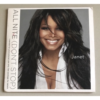 ซีดีซิงเกิ้ล ลิขสิทธิ์ มือ 2 สภาพดี...149 บาท “Janet Jackson” ซิงเกิ้ล "All Nite (Dont Stop)" ปกซองกระดาษแข็ง แผ่นหายาก