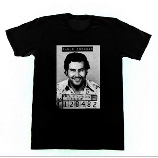 [S-5XL]ขายดี เสื้อยืดผ้าฝ้าย พิมพ์ลาย Pablo Escobar Mugshot G1 Cocaine Mafia Cartel Drugs Ecstasy Molly สําหรับผู้ชาย FO