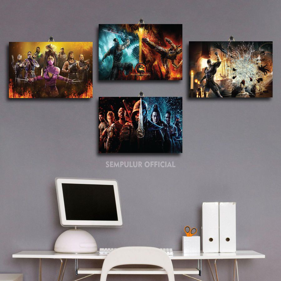 61-74 CHILDRENS ROOM DISPLAY GAME MORTAL COMBAT PLAYER 20X30 6T4FW/9BC2K / CUSTOM GAME MORTAL COMBAT