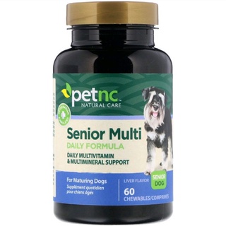 Petnc Senior Multivitamin วิตามินรวมสุนัขแก่ บำรุงทุกส่วน เสริมภูมิ บำรุงขน กระดูก ตา