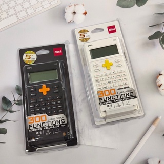 Deli 1720 Scientific Calculator เครื่องคิดเลขวิทยาศาสตร์ 12 หลัก 300 ฟังก์ชั่น จอแสดงผล2บรรทัด เครื่องคำนวณเลข