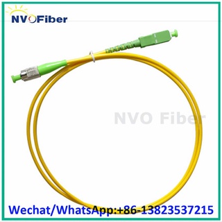 20Pcs 1 Meter Length FC/APC to FC/UPC Connector SM G652D 3.0mm SX Core Yellow LSZH Jacket Fiber Optic Patch Cord Jumper