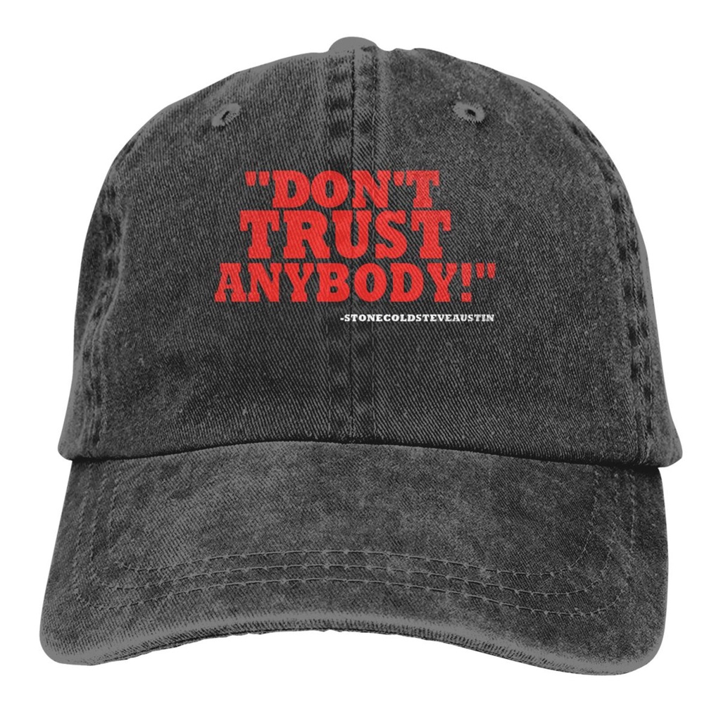 การออกแบบที่กําหนดเองหิน Cold Steve Austin Dont Trust Anybody Hip Hop Cap