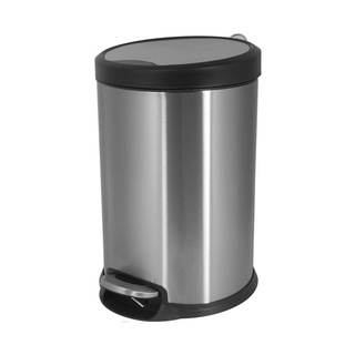 ถังขยะแบบเหยียบสแตนเลส รุ่น 11617-003 ขนาด 20 ลิตร สีเงินด้าน ถังขยะ Stainless Steel Pedal Trash Can Model 11617-003 Siz