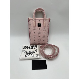 (สด-ผ่อน)🎗แท้100%  MCM MINI ESSENTIAL CROSSBODY TOTE BAG ART PINK