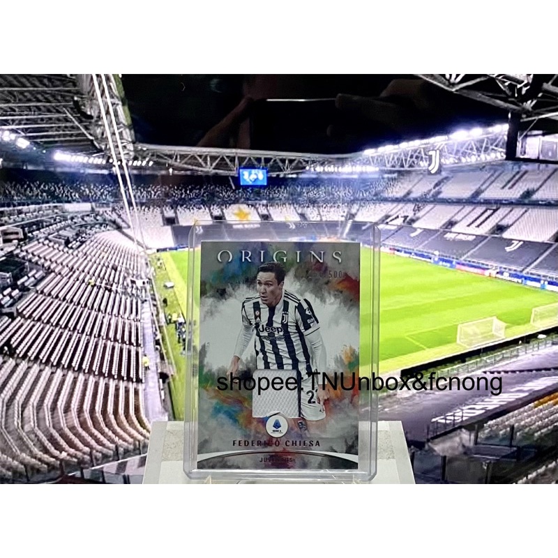 การ์ดชิ้นส่วนเสื้อนักฟุตบอล 2021-22 Panini Chronicles - Federico Chiesa /500