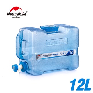 Naturehike NH18S012-T ถังใส่น้ำดื่ม PC 7 Grade Outdoor Water Container 12L