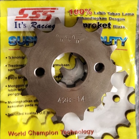 SSS Racing เกียร์หน้า 428 Mega Pro Tiger CB150 R CBR 150 Verza GTR 150 Sonic ใหม่ CRF150 CBR 150 201