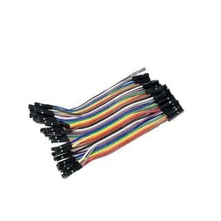 จั๊มเปอร์ Jumper Wire แผงสายไฟ 10 20 30 40 ซม ผู้-ผู้ ผู้-เมีย เมีย-เมีย 40เส้น สายแพร Arduino ESP32
