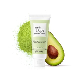 PHILOSOPHY Hands Of Hope กลิ่น Hand Cream Green Tea &amp; Avocado 30ml. โลชั่นบำรุงมือ ครีมบำรุงมือ ครีมทามือ