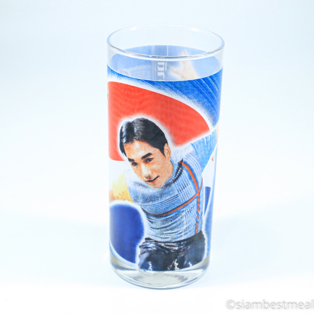 แก้ว2003 Pepsiเป๊ปซี่ ลาย Pepsi Music เรืองศักดิ์ ดื่มเป๊ปซี่ ดนตรีออกรสชาติ แก้วทรงสูงแก้ววิสกี้เบี